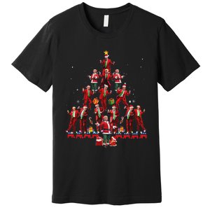 Funny Santa Trump Dance Tree Christmas Pajama Xmas Premium T-Shirt