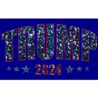 Faux Sequins Trump 2024 President Make America Trump Again Cool Gift Bumper Sticker