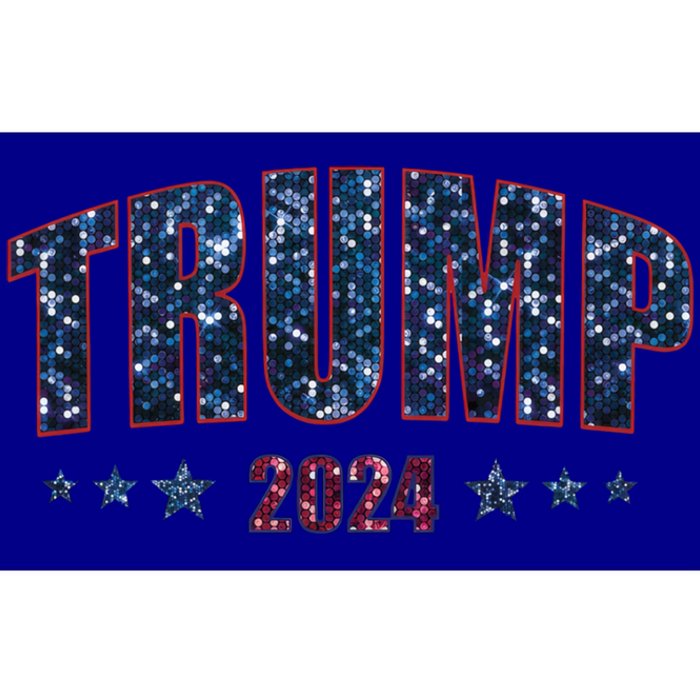 Faux Sequins Trump 2024 President Make America Trump Again Cool Gift Bumper Sticker