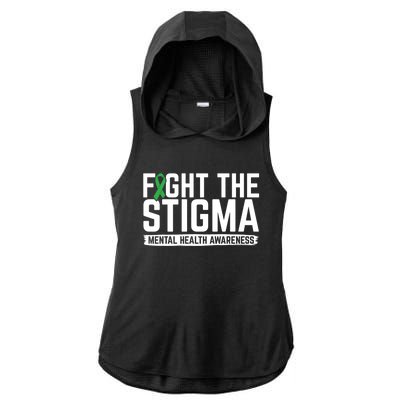 Fight Stigma Tal Health Awareness Tal Health Advocate Cool Gift Ladies PosiCharge Tri-Blend Wicking Draft Hoodie Tank