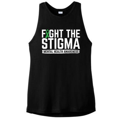 Fight Stigma Tal Health Awareness Tal Health Advocate Cool Gift Ladies PosiCharge Tri-Blend Wicking Tank