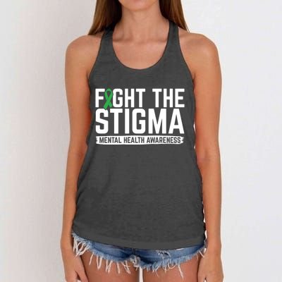 Fight Stigma Tal Health Awareness Tal Health Advocate Cool Gift Women's Knotted Racerback Tank