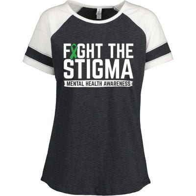 Fight Stigma Tal Health Awareness Tal Health Advocate Cool Gift Enza Ladies Jersey Colorblock Tee