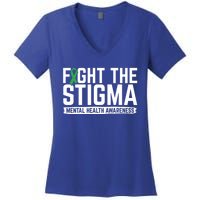 Fight Stigma Tal Health Awareness Tal Health Advocate Cool Gift Women's V-Neck T-Shirt