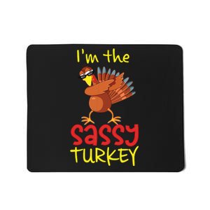 Funny Sassy Turkey Matching Family Group Thanksgiving Party Mousepad