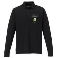 Funny Single Taken Performance Long Sleeve Polo