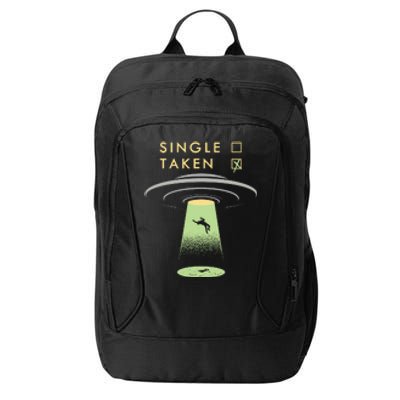 Funny Single Taken City Backpack