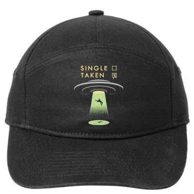 Funny Single Taken 7-Panel Snapback Hat