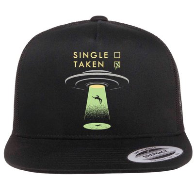 Funny Single Taken Flatbill Hat