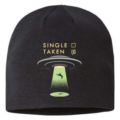 Funny Single Taken Sustainable Beanie