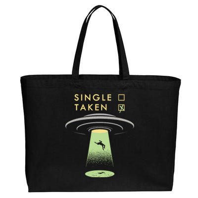 Funny Single Taken Cotton Canvas Jumbo Tote