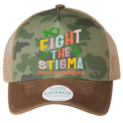 Fight Stigma Tal Health Disease Awareness Green Ribbon Gift Legacy Tie Dye Trucker Hat