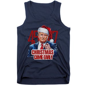 Funny Santa Trump Christmas Came Early 47th President Xmas Tank Top