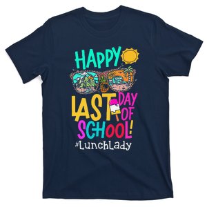 Funny Summer Teacher Happy Last Day Of School Lunch Lady T-Shirt