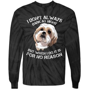 Funny Shih Tzu Dog Pet Breed T Bark Barking Gift Color Tie-Dye Long Sleeve Shirt