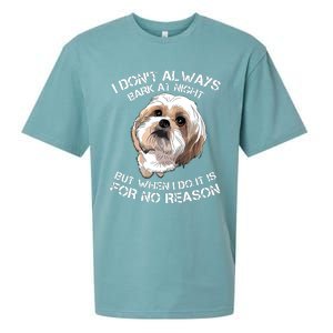 Funny Shih Tzu Dog Pet Breed T Bark Barking Gift Color Sueded Cloud Jersey T-Shirt