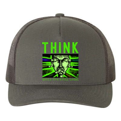 Free Speech Think While It's Still Legal Anti Woke Great Reset Yupoong Adult 5-Panel Trucker Hat