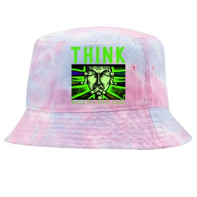 Free Speech Think While It's Still Legal Anti Woke Great Reset Tie-Dyed Bucket Hat