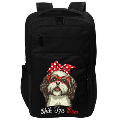 Funny Shih Tzu mom for Shih Tzu Dog Lovers Impact Tech Backpack