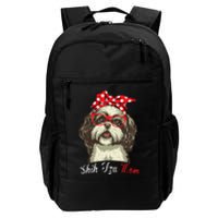 Funny Shih Tzu mom for Shih Tzu Dog Lovers Daily Commute Backpack