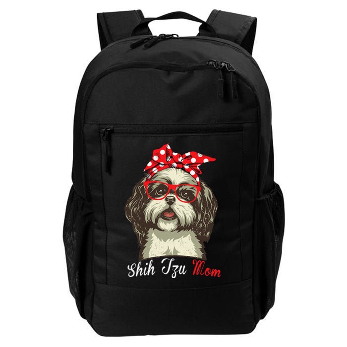 Funny Shih Tzu mom for Shih Tzu Dog Lovers Daily Commute Backpack