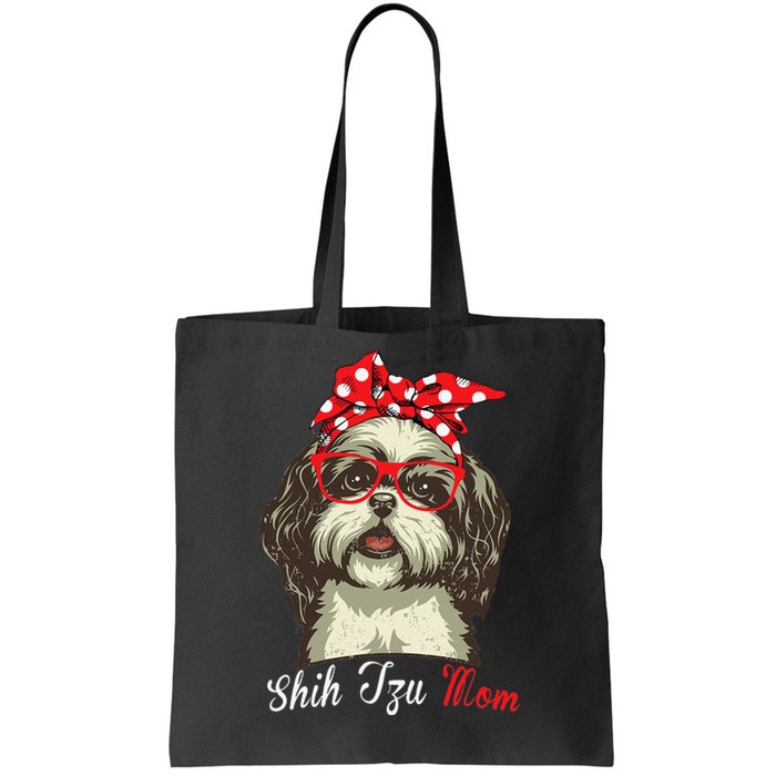 Funny Shih Tzu mom for Shih Tzu Dog Lovers Tote Bag