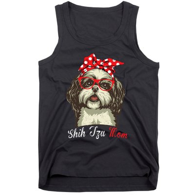 Funny Shih Tzu mom for Shih Tzu Dog Lovers Tank Top