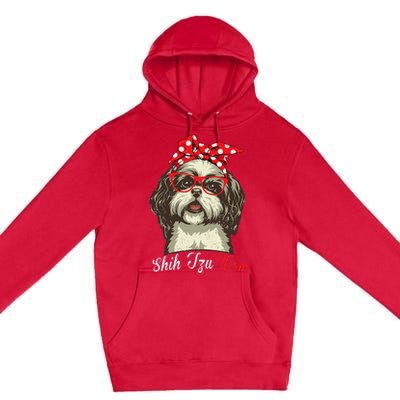 Funny Shih Tzu mom for Shih Tzu Dog Lovers Premium Pullover Hoodie