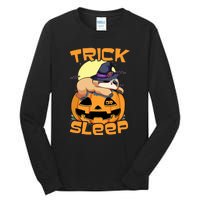 Funny Sloth Trick Or Sleep Cute Halloween Gift Tall Long Sleeve T-Shirt