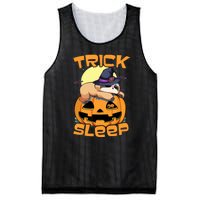 Funny Sloth Trick Or Sleep Cute Halloween Gift Mesh Reversible Basketball Jersey Tank