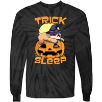 Funny Sloth Trick Or Sleep Cute Halloween Gift Tie-Dye Long Sleeve Shirt