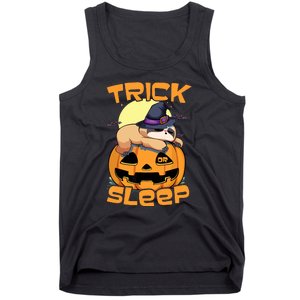 Funny Sloth Trick Or Sleep Cute Halloween Gift Tank Top