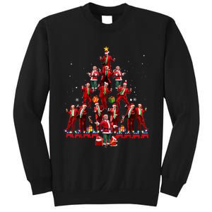 Funny Santa Trump Dance Tree Christmas Pajama Xmas Sweatshirt