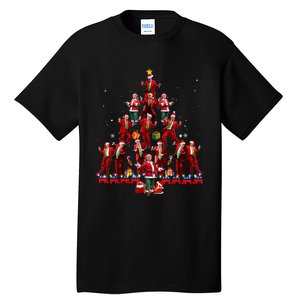 Funny Santa Trump Dance Tree Christmas Pajama Xmas Tall T-Shirt