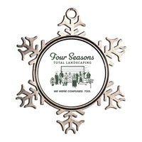 Four Seasons Total Landscaping We Were Confused Too Metallic Star Ornament