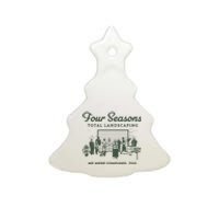 Four Seasons Total Landscaping We Were Confused Too Ceramic Tree Ornament