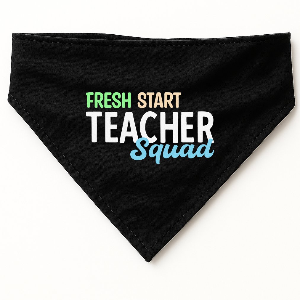 Fresh Start Teacher Squad For Educators USA-Made Doggie Bandana