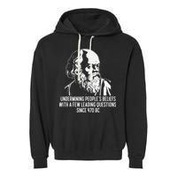 Funny Socrates The Socratic Method Classical Philosophy Garment-Dyed Fleece Hoodie
