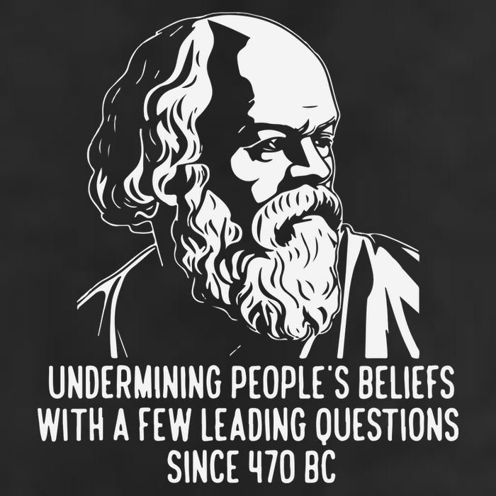 Funny Socrates The Socratic Method Classical Philosophy Garment-Dyed Fleece Hoodie
