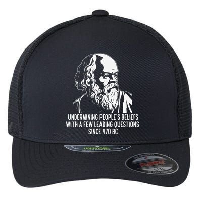 Funny Socrates The Socratic Method Classical Philosophy Flexfit Unipanel Trucker Cap