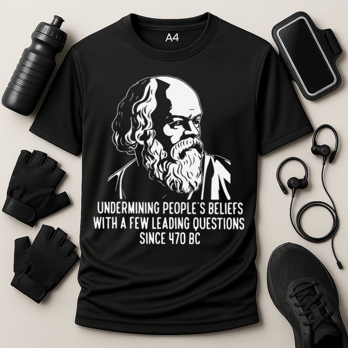 Funny Socrates The Socratic Method Classical Philosophy Performance Shirt