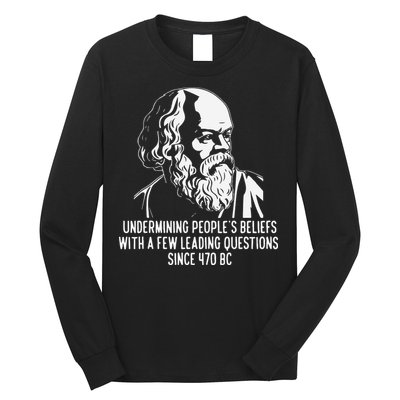 Funny Socrates The Socratic Method Classical Philosophy Long Sleeve Shirt