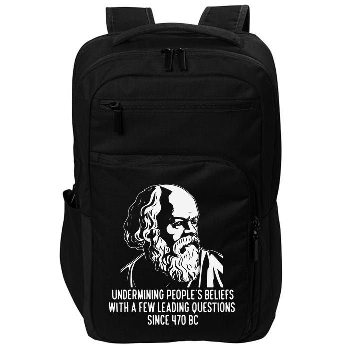 Funny Socrates The Socratic Method Classical Philosophy Impact Tech Backpack