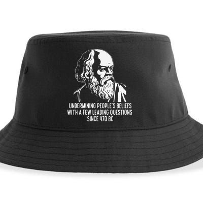 Funny Socrates The Socratic Method Classical Philosophy Sustainable Bucket Hat
