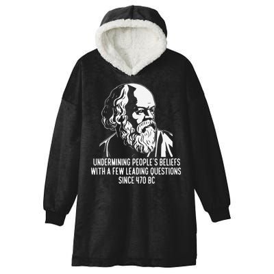 Funny Socrates The Socratic Method Classical Philosophy Hooded Wearable Blanket
