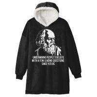 Funny Socrates The Socratic Method Classical Philosophy Hooded Wearable Blanket