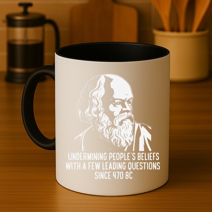 Funny Socrates The Socratic Method Classical Philosophy Mug