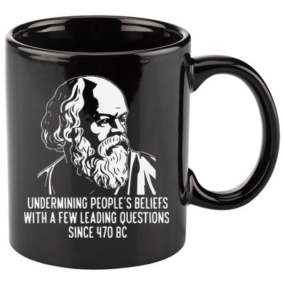Funny Socrates The Socratic Method Classical Philosophy 11oz C Handle Ceramic Mug