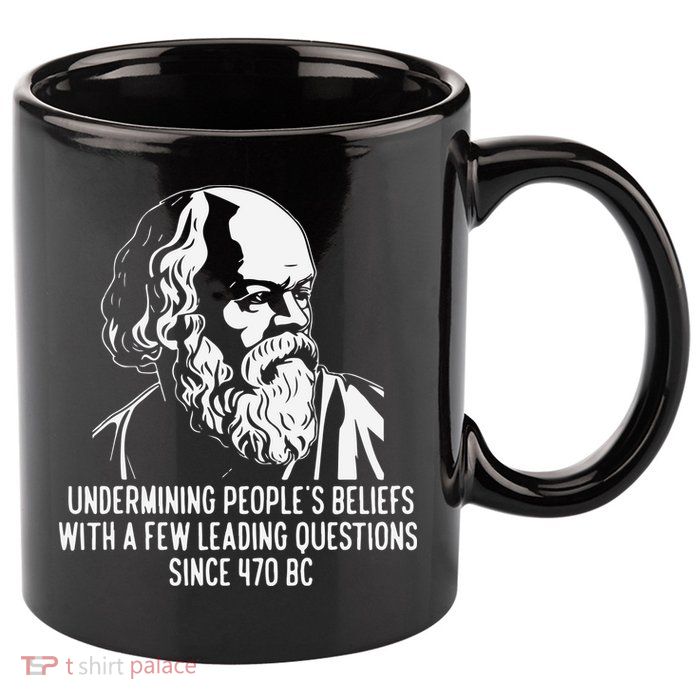 Funny Socrates The Socratic Method Classical Philosophy 11oz C Handle Ceramic Mug