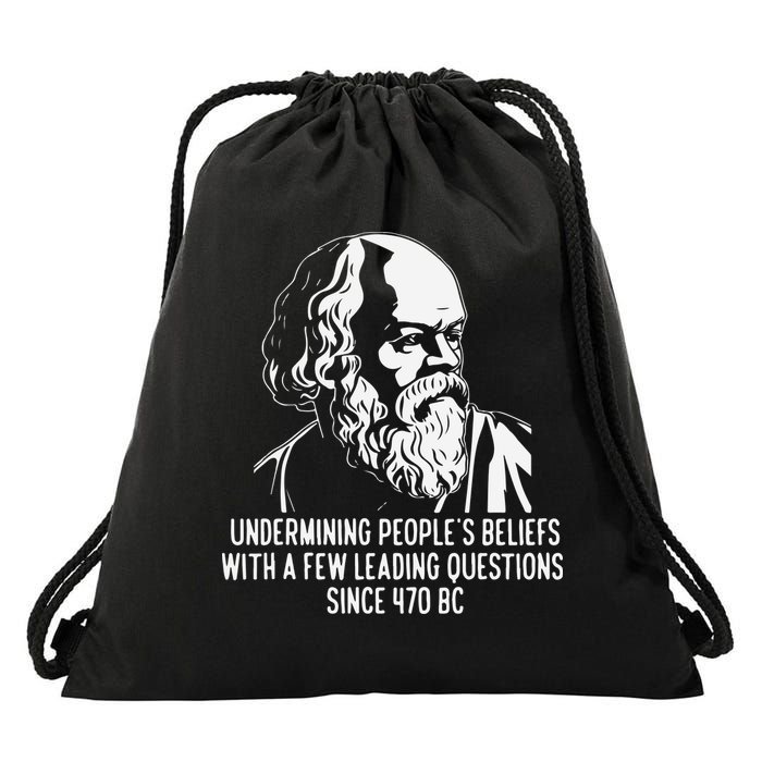 Funny Socrates The Socratic Method Classical Philosophy Drawstring Bag